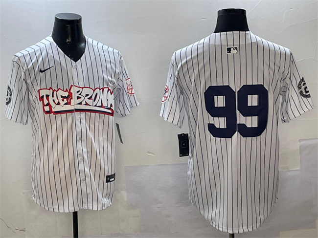 Men's New York Yankees #99 Aaron Judge White Bronx Graffiti Vapor Limited Stitched Baseball Jersey Men's New York Yankees #99 Aaron Judge White Bronx Graffiti Vapor Limited Stitched Baseball Jersey